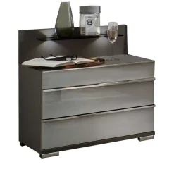 Bett & Nachtkommoden Set - Ocavado (dreiteilig)