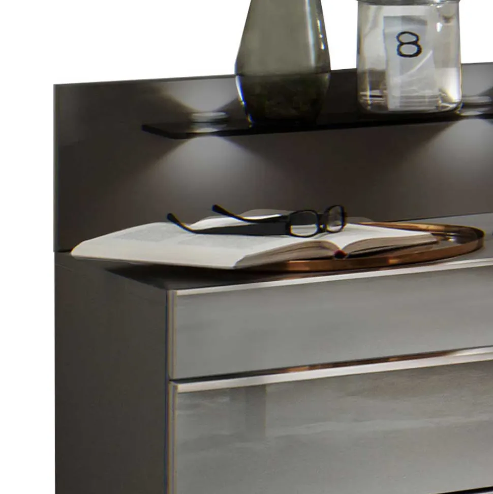 Bett & Nachtkommoden Set - Ocavado (dreiteilig)