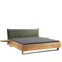 Bett - schwebende Optik mit Ablagen - Bolizia (dreiteilig)