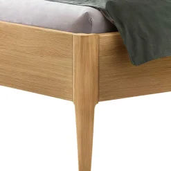 Bett aus Massivholz Eiche Hell - Borna