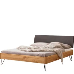 Bett aus Massivholz Wildbuche geölt - Francais