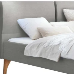 Bett im Skandinavischen Stil in Grau - Zeilo