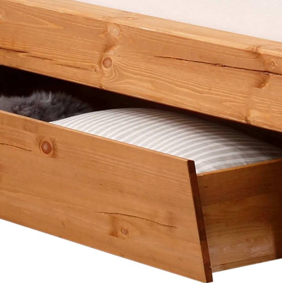 Bett mit Kufengestell aus Holz - Kalastania