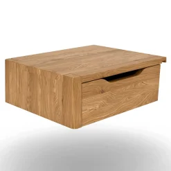 Bett mit Nachtkonsolen aus Wildeiche - Grenadys (dreiteilig)