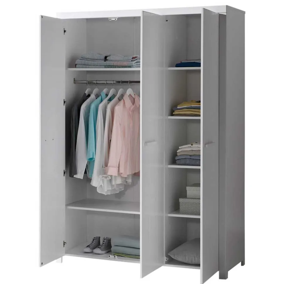 Bett und Nachtkommode und Schrank Set - Ellen