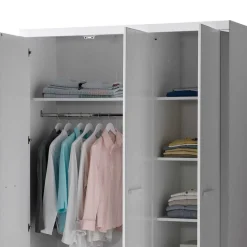 Bett und Nachtkommode und Schrank Set - Ellen