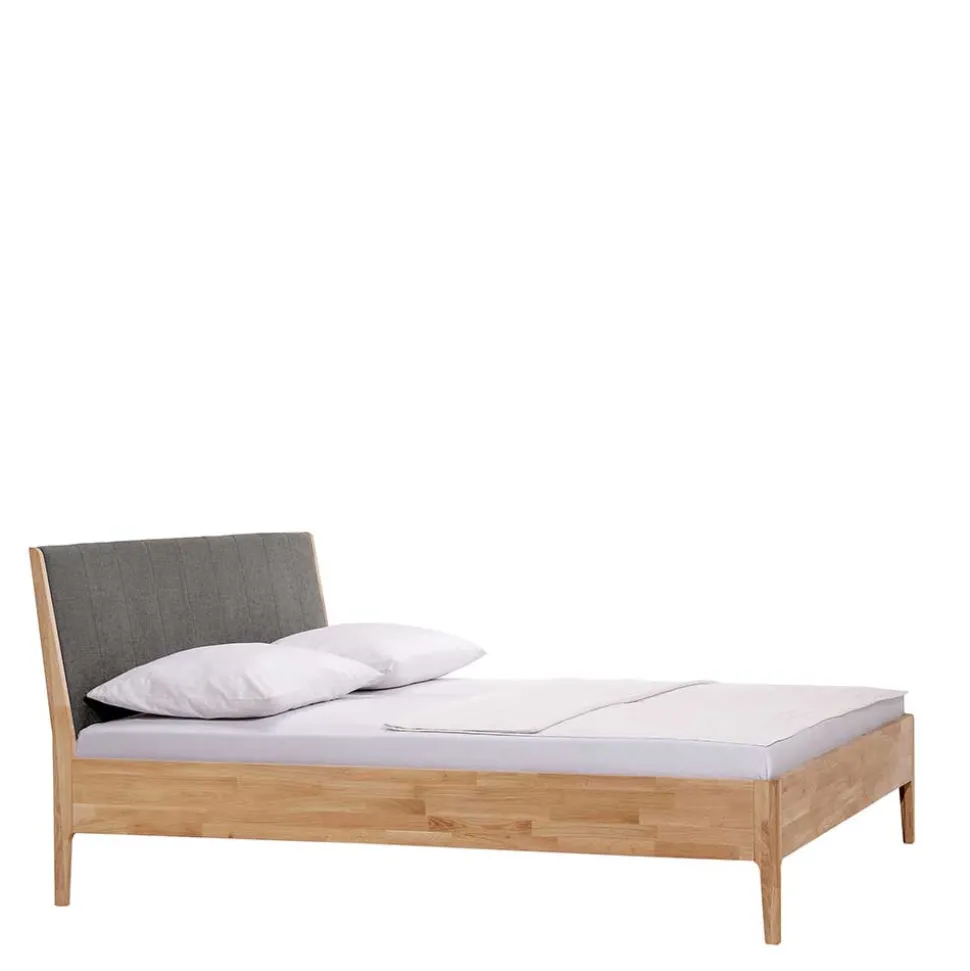 Bettgestell aus Holz Wildeiche Honig - Nicono