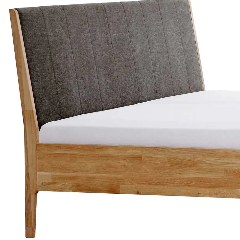 Bettgestell aus Holz Wildeiche Honig - Nicono