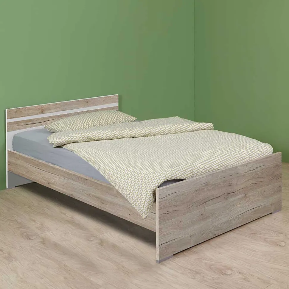 Bettgestell in Holzoptik Eiche San Remo - Folio
