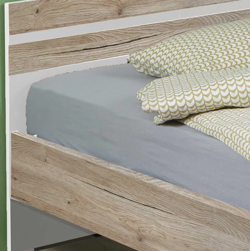 Bettgestell in Holzoptik Eiche San Remo - Folio