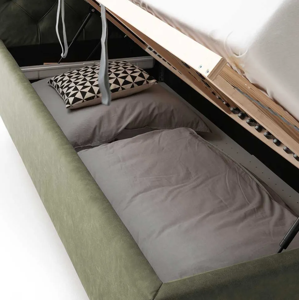 Bettkasten Stoffbett in 160 oder 180 Breite - Giolia