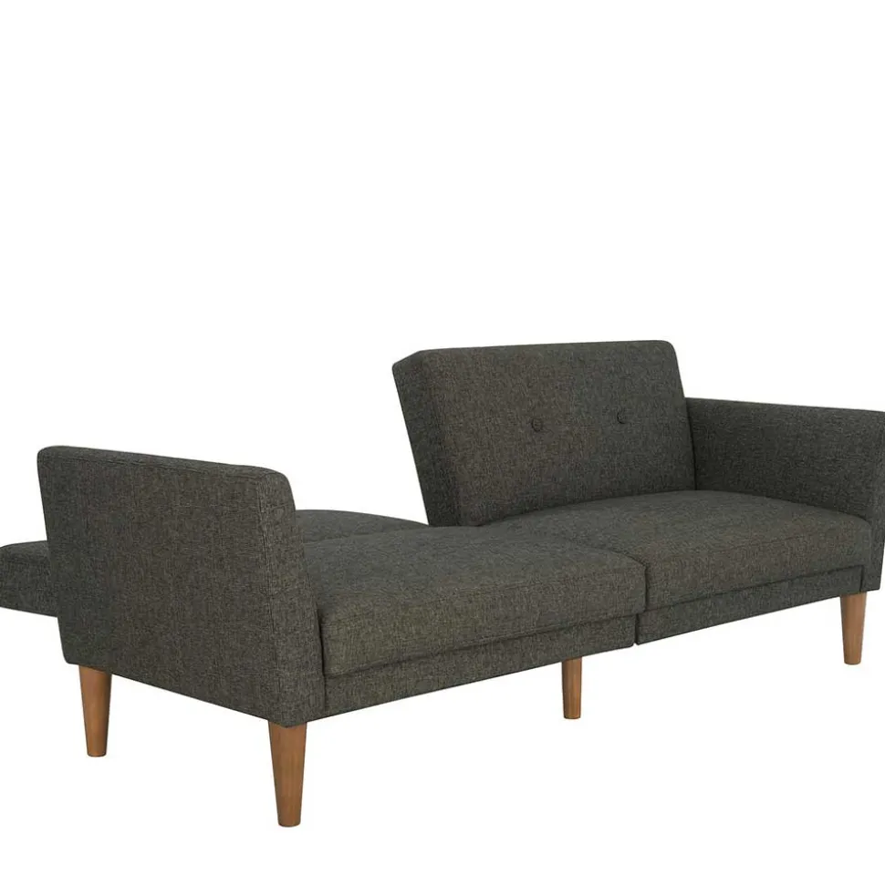 Bettsofa in Grau und Natur - Emiria