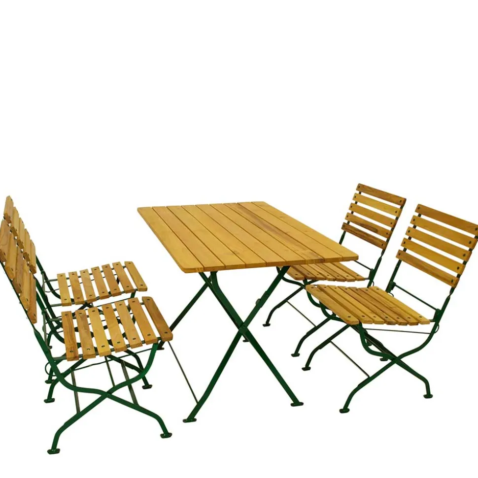 Biergarten Tischgruppe aus Robinie - Gracy (fünfteilig)