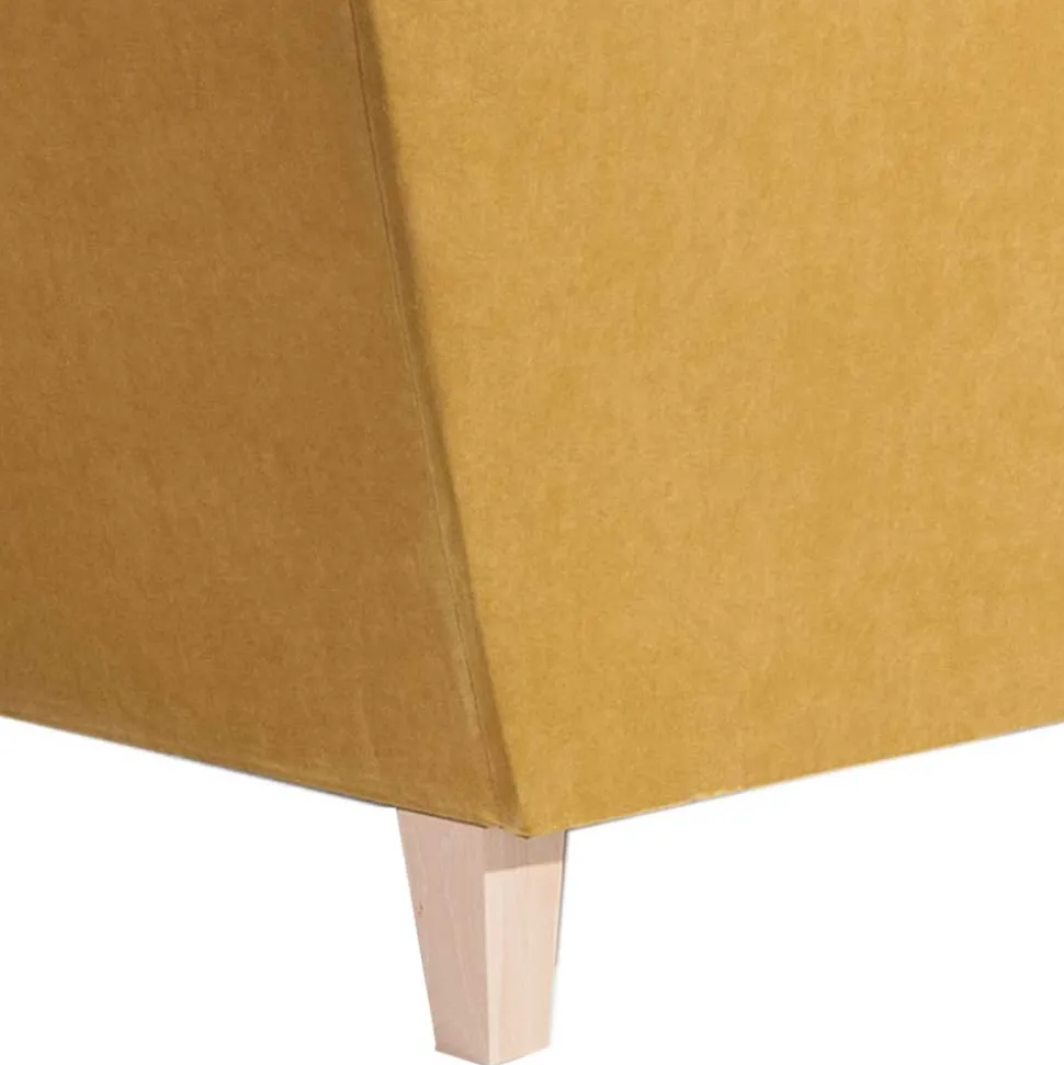 Big Polstersessel in Gelb Velours - Vynn