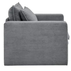 Big Sessel aus Cord in Anthrazit - Ruffos