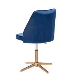 Blauer Schreibtischstuhl aus Samt - Lalita