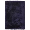 Blauer Teppich mit 8 cm Hochflor - Vynna