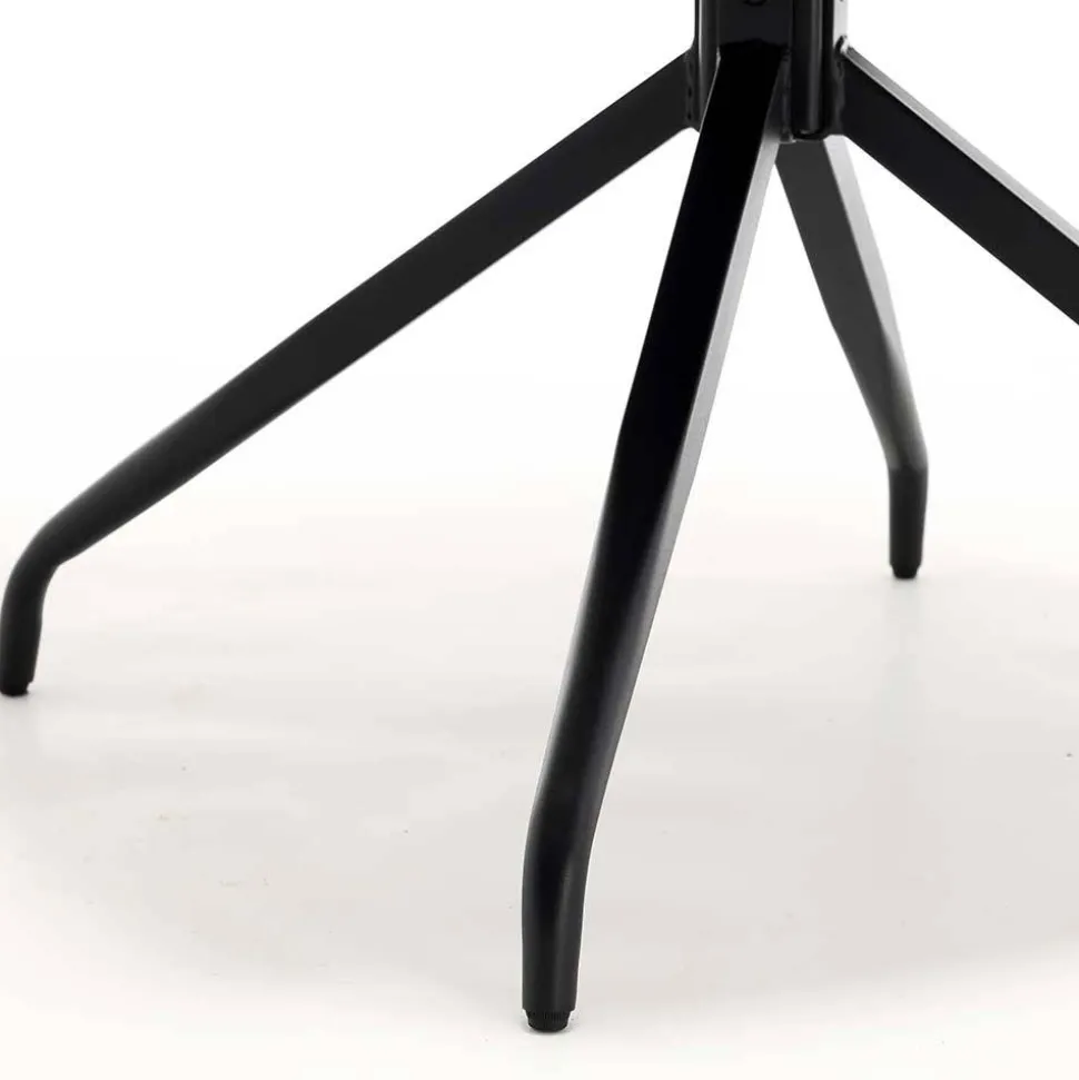 Blauer Tischsessel mit Chenillebezug - Catrizia (2er Set)