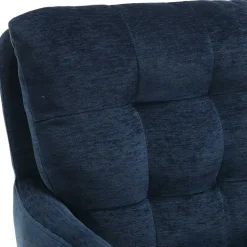 Blauer Tischsessel mit Chenillebezug - Catrizia (2er Set)