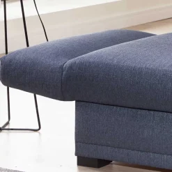 Blaues Schlafsofa mit verstellbaren Armlehnen - Lash