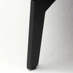 Blaues Stauraumbett mit Chesterfield Kopfteil - Lani