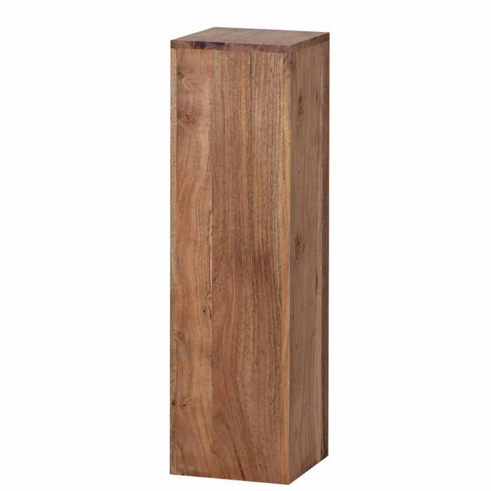 Blumensäulen Set Vislan aus Holz massiv Akazie (dreiteilig)