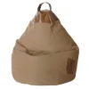 Bodenkissen Sitzsack Joshua in Sand und Beige