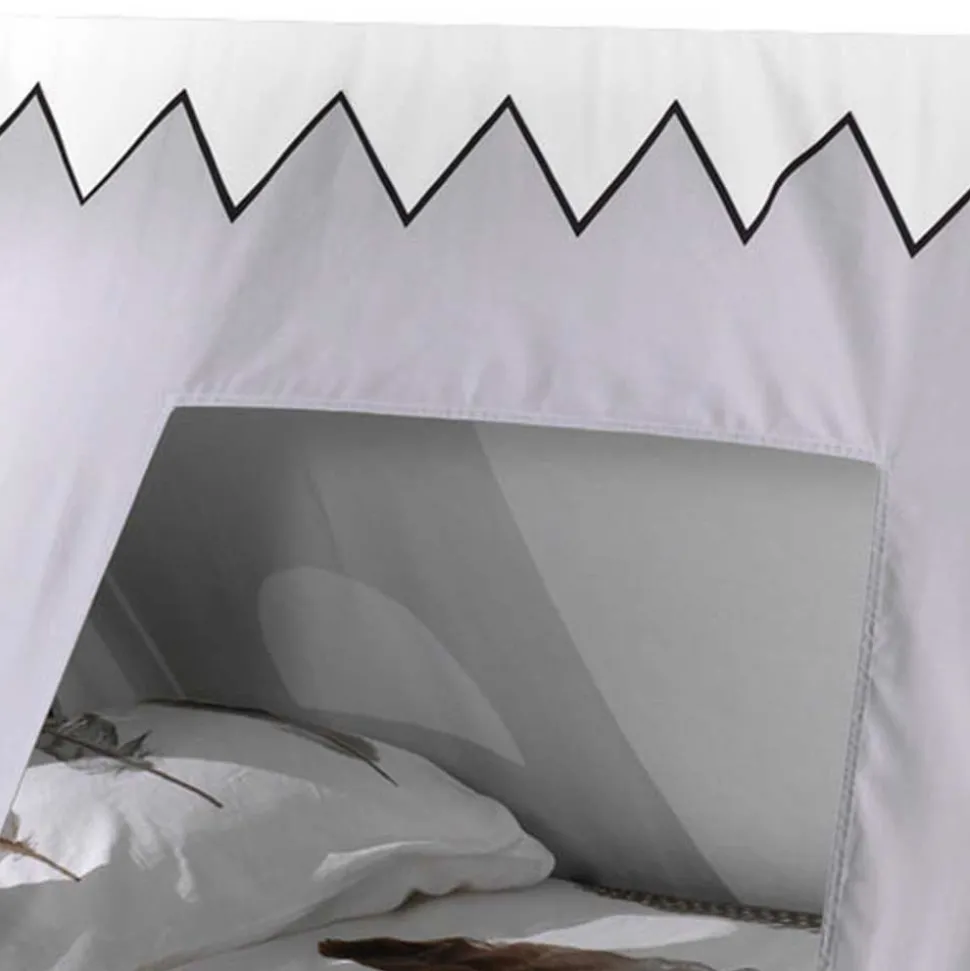 Bodentiefes Bett für Kinder in Zeltoptik - Nitrino