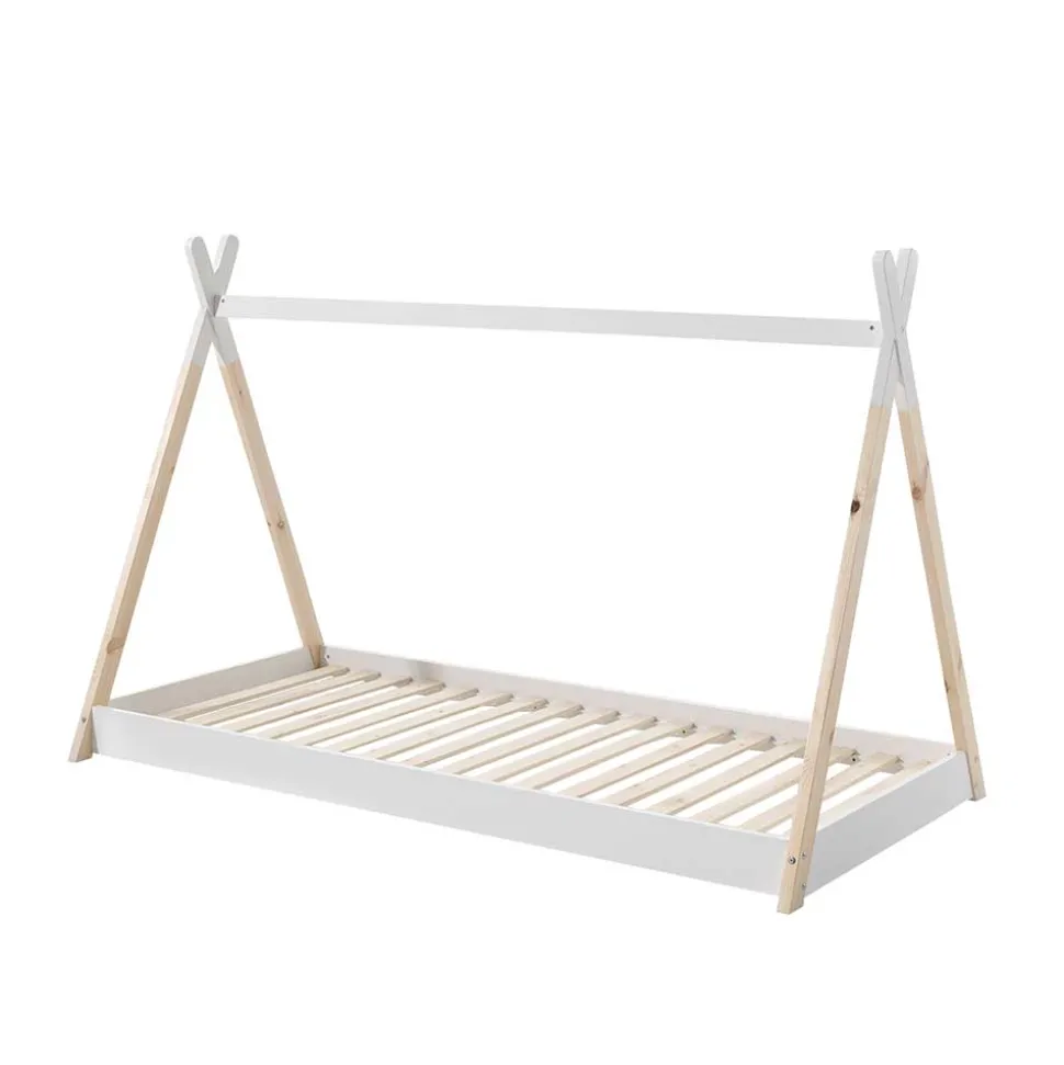 Bodentiefes Kinderbett 90x200 im Zelt Design - Flyma