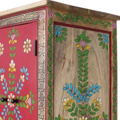 Boho Kommode mit Blumen Dekor im Folklore Style - Gionala