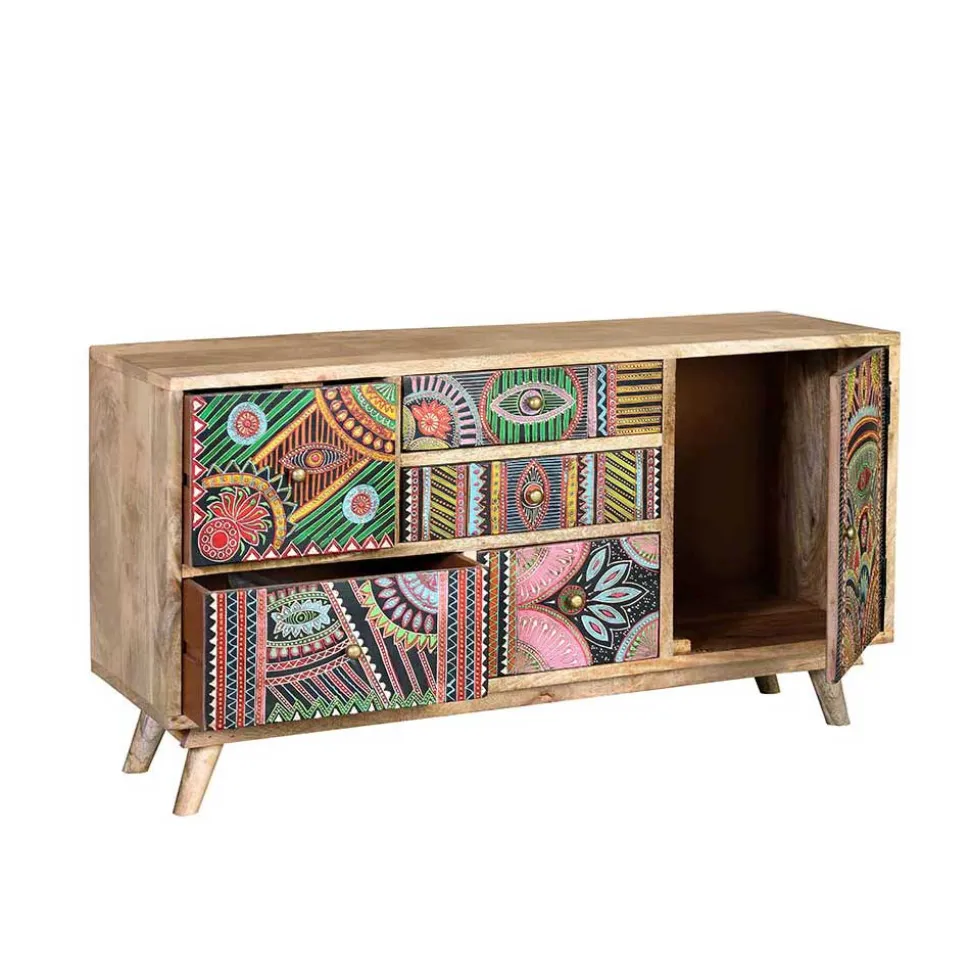 Boho Style Kommode handbemalt - Winner