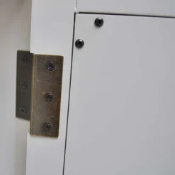 Boho Türen-Kommode in Antikweiß - Anice