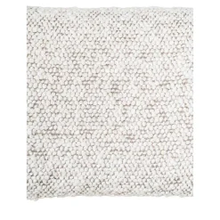 Boucle Armlehnenstühle in Cremeweiß - Astrida (2er Set)