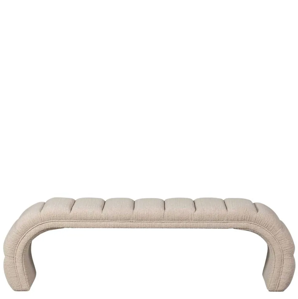 Boucle Design Bank in Beigegrau - Porian