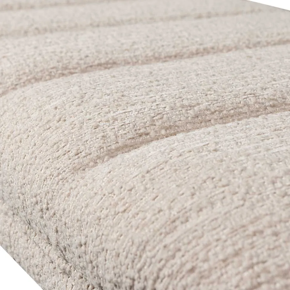 Boucle Design Bank in Beigegrau - Porian