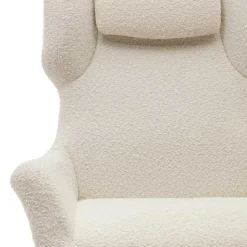 Boucle Polstersessel mit Drehgestell - Cacillo