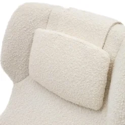 Boucle Polstersessel mit Drehgestell - Cacillo