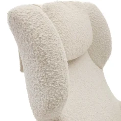 Boucle Polstersessel mit Drehgestell - Cacillo