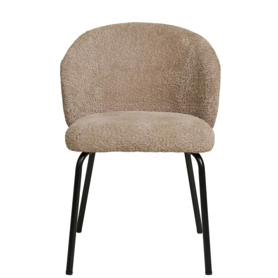 Boucle Polsterstühle in Beige - Runicava (2er Set)