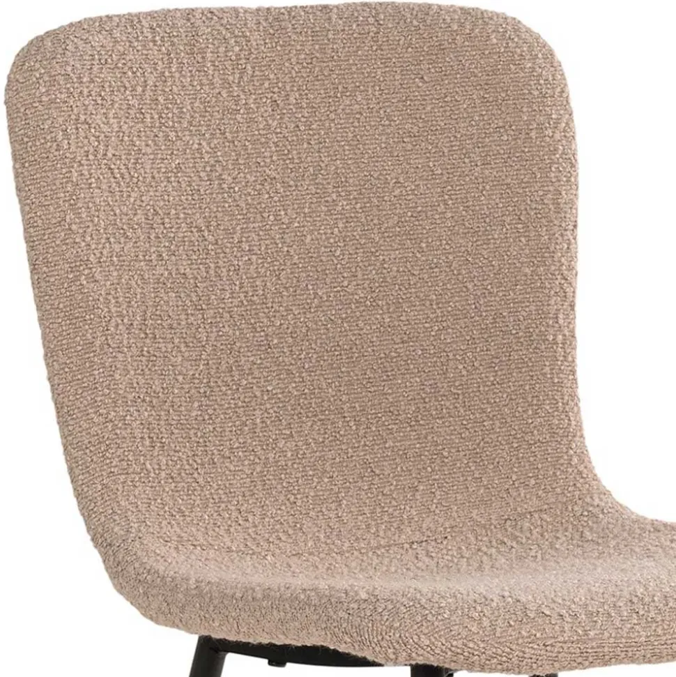 Boucle Stühle in Beige - Menoria (2er Set)