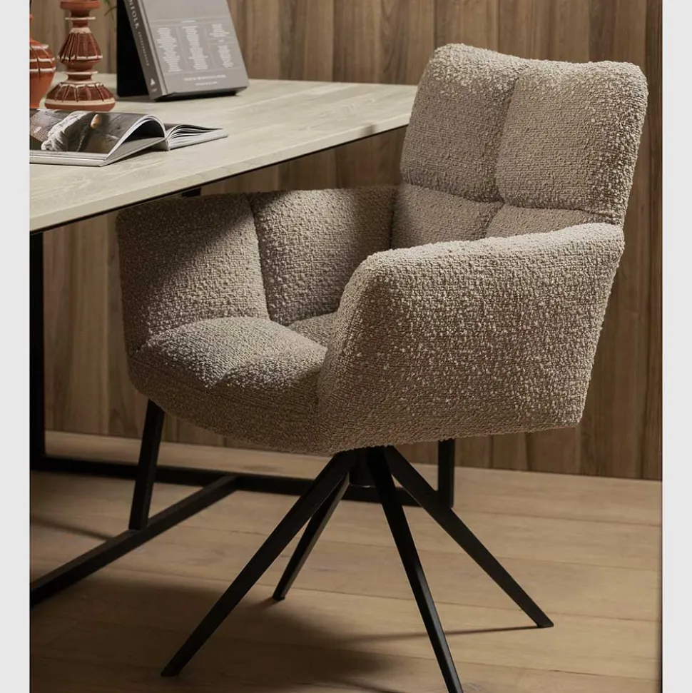 Boucle Tischsessel drehbar - Ejolas