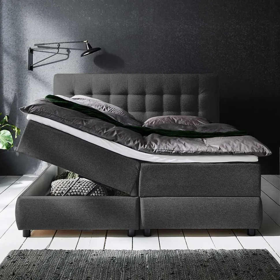 Box Stauraumbett mit Topper - Lavasa