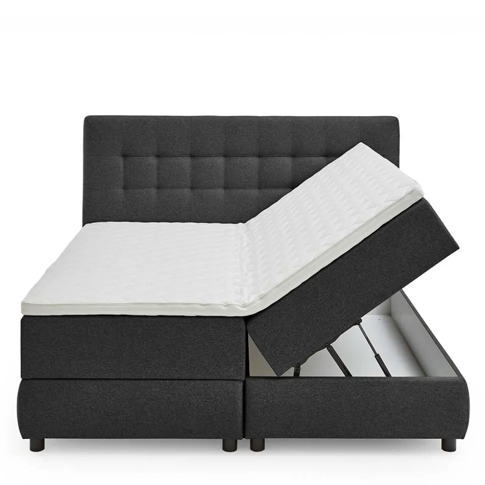 Box Stauraumbett mit Topper - Lavasa