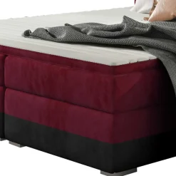 Boxbett in Bordeaux Rot und Schwarz - Mandarina