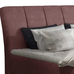 Boxbett mit Matratzen in Rosenholz Velours - Serves