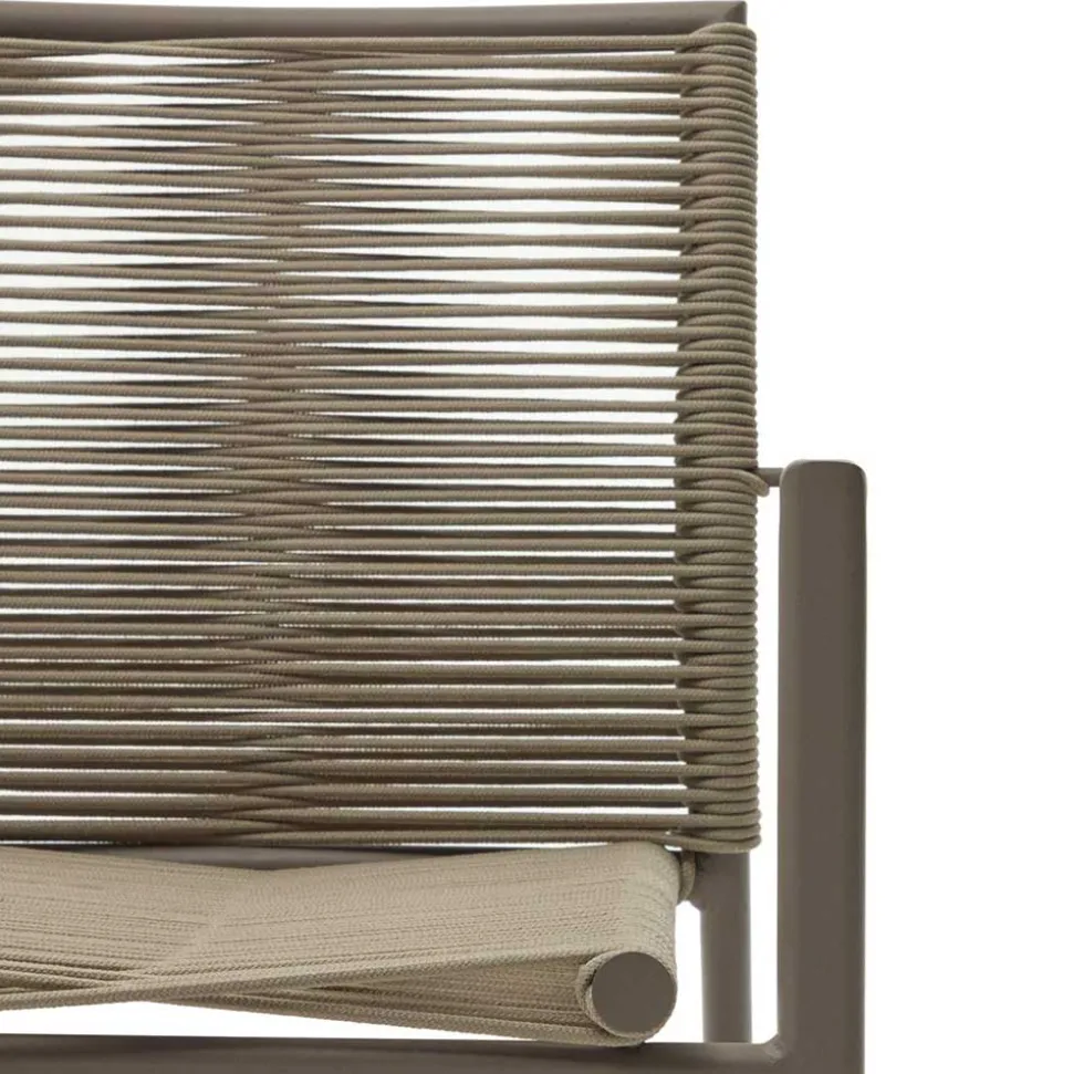 Braune Armlehnenstühle Indoor & Outdoor - Fivizano (4er Set)