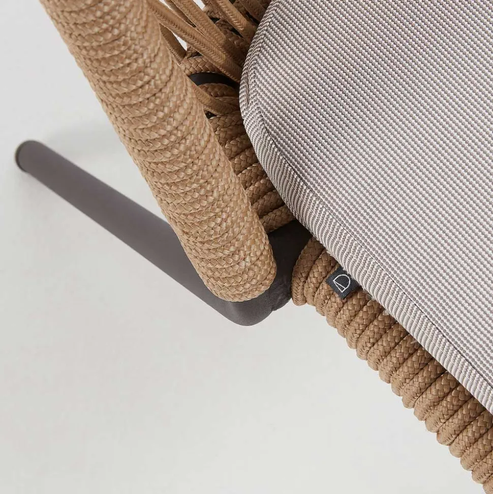 Braune Designstühle mit Kordel - Smonos (4er Set)