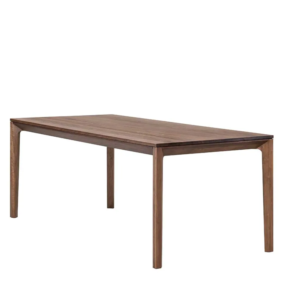 Brauner Esszimmertisch aus Nussbaum Holz - Caceres