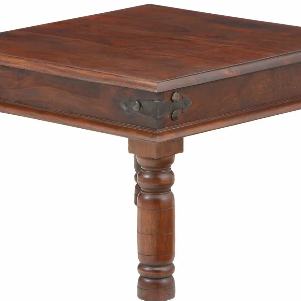 Brauner Kolonialstil Couchtisch 60x60 oder 120x75 - Meho