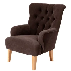 Brauner Sessel im modernen Vintage Look - Zaparony